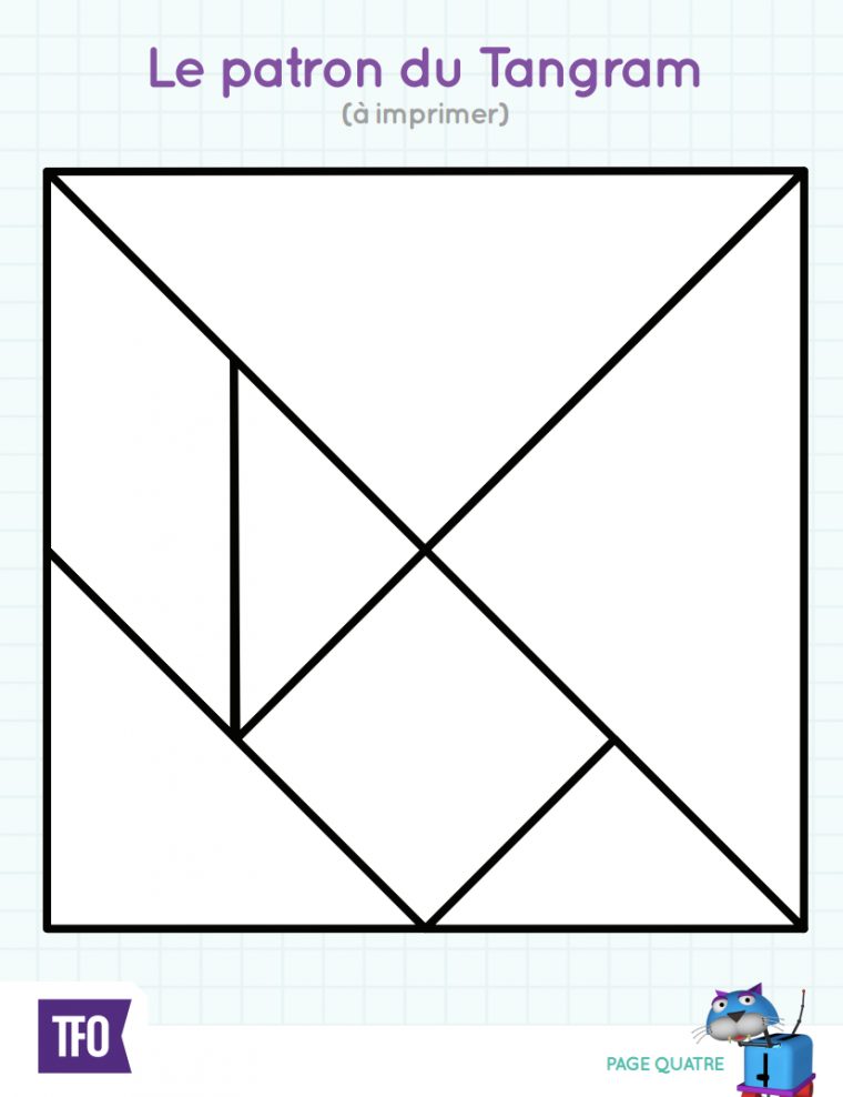 Le Tangram Est Un Ancien Jeu Chinois De Casse-Tête. Son Nom avec Jeu De Tangram À Imprimer