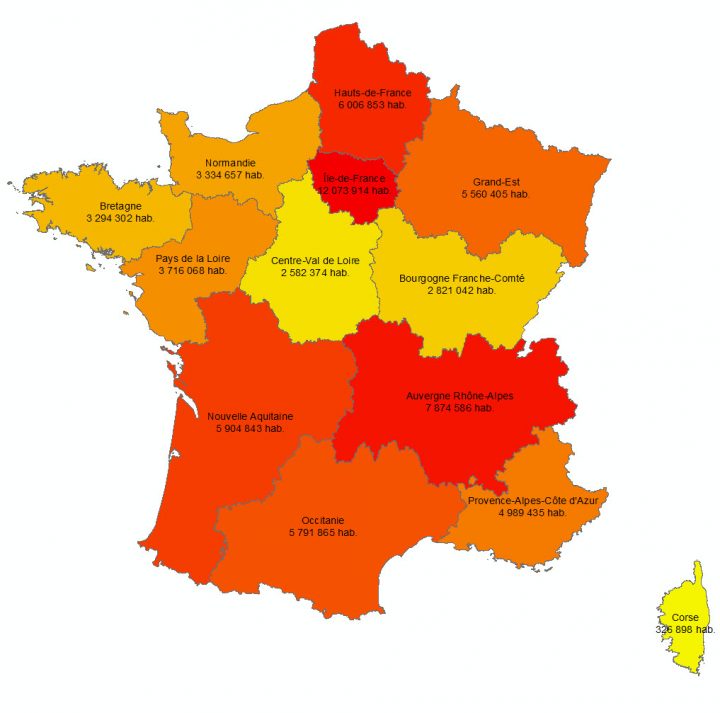 Les 13 Nouvelles Régions Françaises – Paloo Blog avec Carte Nouvelles Régions De France