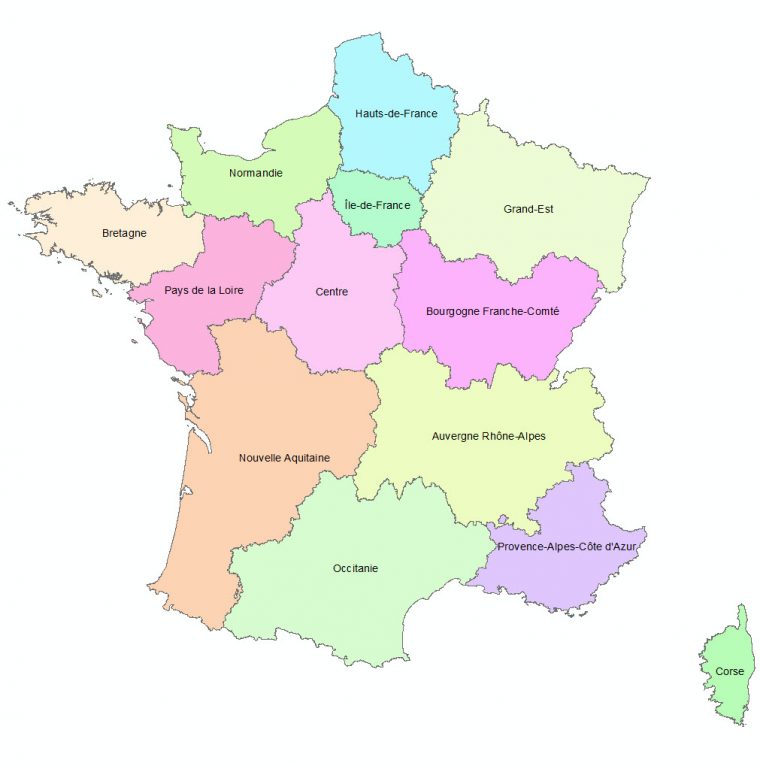 Les 13 Nouvelles Régions Françaises – Paloo Blog avec Nouvelle Region France