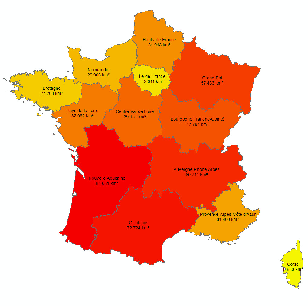 Les 13 Nouvelles Régions Françaises - Paloo Blog destiné Carte Des Nouvelles Régions Françaises