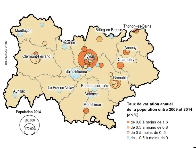 Les 50 Villes Les Plus Peuplées En Auvergne-Rhône-Alpes à Carte De France Grande Ville