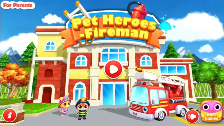 Les Animaux Super Héros Pompier – Camion De Pompier -Jeux Android & Ios  Pour Enfants #1 concernant Jeux Pc Enfant