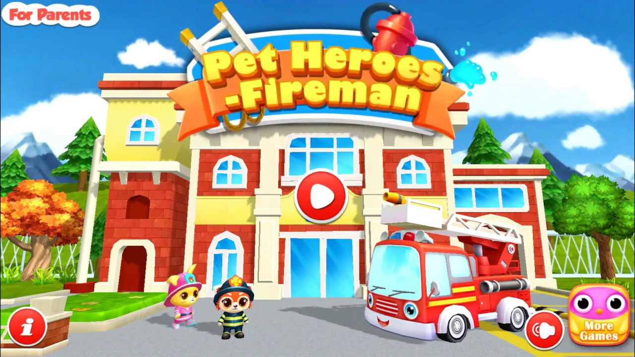 Les Animaux Super Héros Pompier - Camion De Pompier -Jeux Android &amp;amp; Ios  Pour Enfants #1 concernant Jeux Pc Enfant 