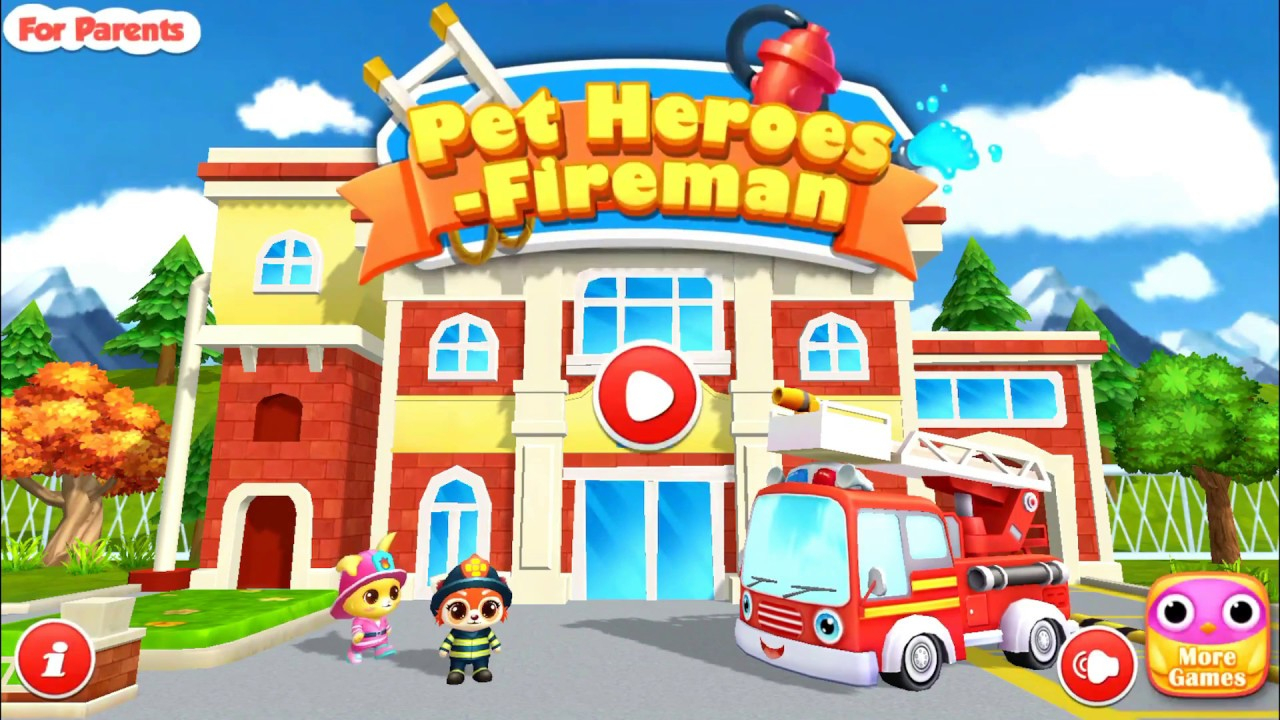 Les Animaux Super Héros Pompier - Camion De Pompier -Jeux Android &amp; Ios  Pour Enfants #1 destiné Jeux De Camion De Pompier Gratuit