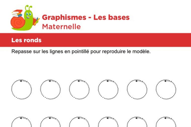 Les Bases Du Graphisme, Les Ronds encequiconcerne Graphisme Maternelle A Imprimer Gratuit