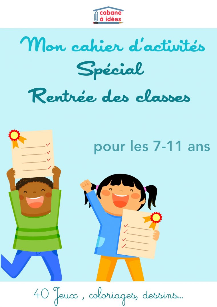 Les Cahiers D'activité Spécial Rentrée Scolaire – Cabane À Idées dedans Cahier De Vacances Maternelle À Imprimer