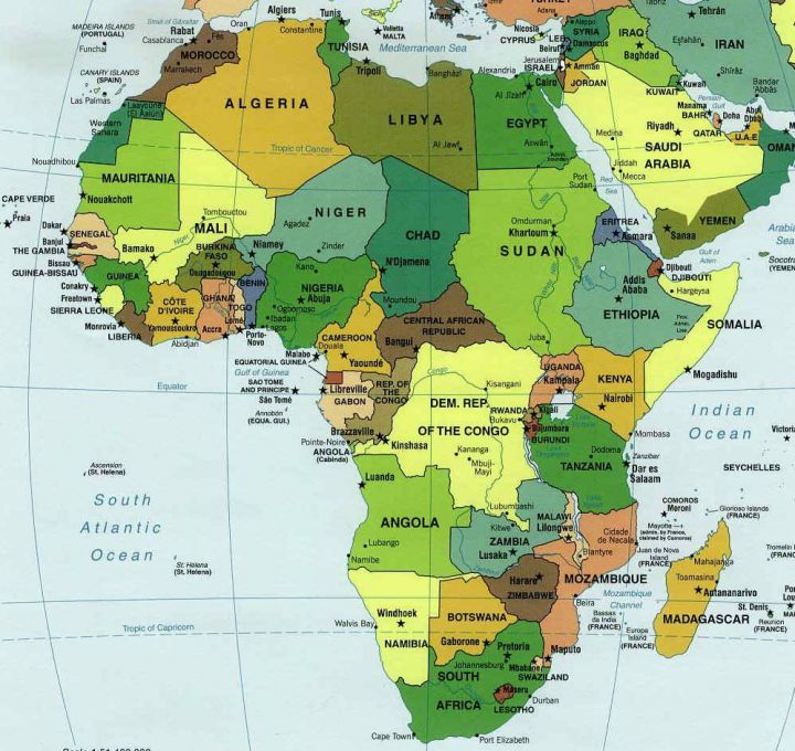 Les Capitales D'afrique – Ondinecultureg encequiconcerne Carte D Europe Avec Les Capitales