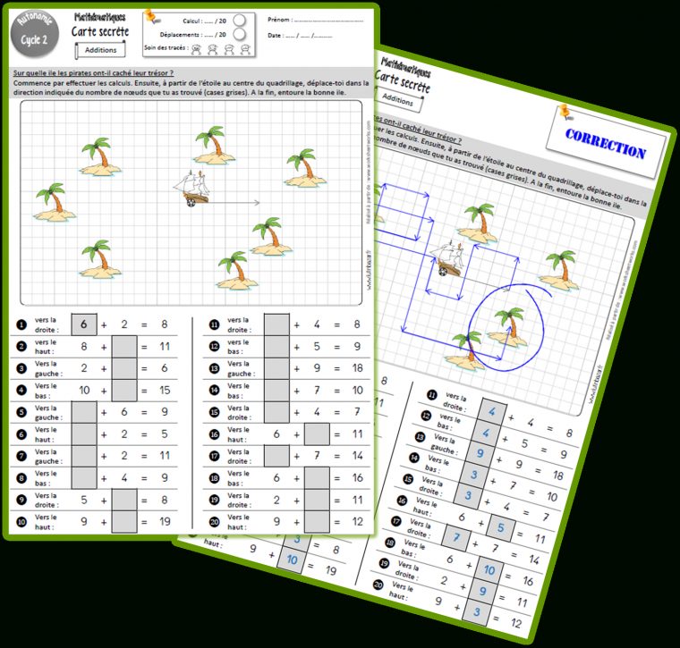 Les Cartes Secrètes : Calcul Mental Et Quadrillages – Lutin encequiconcerne Reproduction Sur Quadrillage Ce2