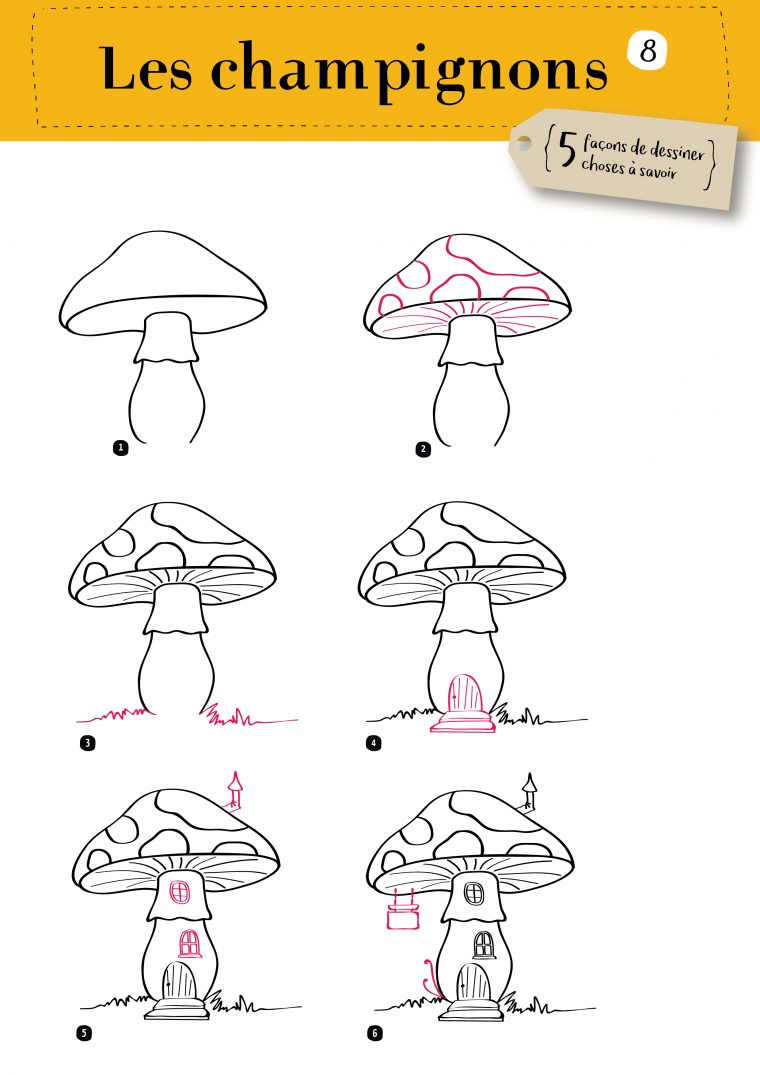 Les Champignons // Épisode 8 | Champignon Dessin, Maison avec Dessiner Un Champignon