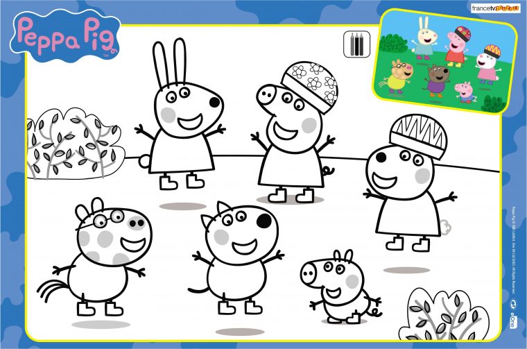 Les Coloriages De Peppa Pig #coloriagepeppa | Livre De tout Peppa Pig A Colorier