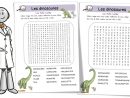 Les Dinosaures : Mots Mêlés | Bout De Gomme destiné Mots Mélés À Imprimer Cm1