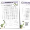Les Dinosaures : Mots Mêlés | Bout De Gomme intérieur Mots Fleches Cm1 Imprimer