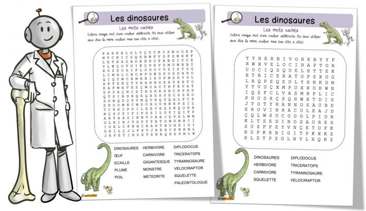 Les Dinosaures : Mots Mêlés | Bout De Gomme intérieur Mots Fleches Cm1 Imprimer