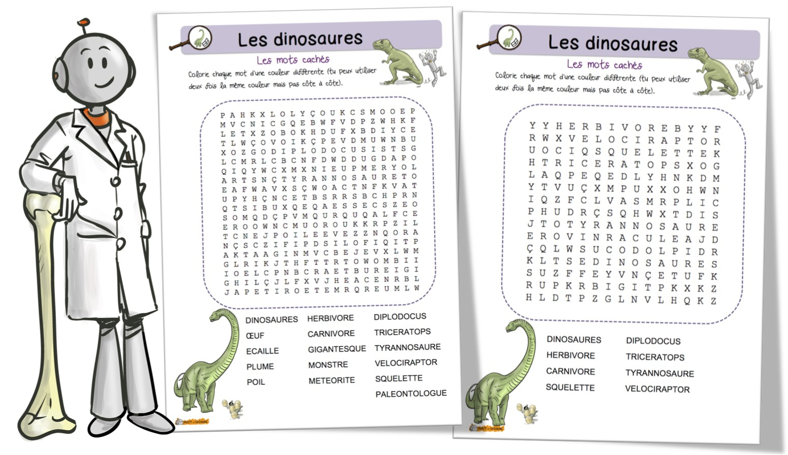 Les Dinosaures : Mots Mêlés | Bout De Gomme intérieur Mots Fleches Cm1 Imprimer