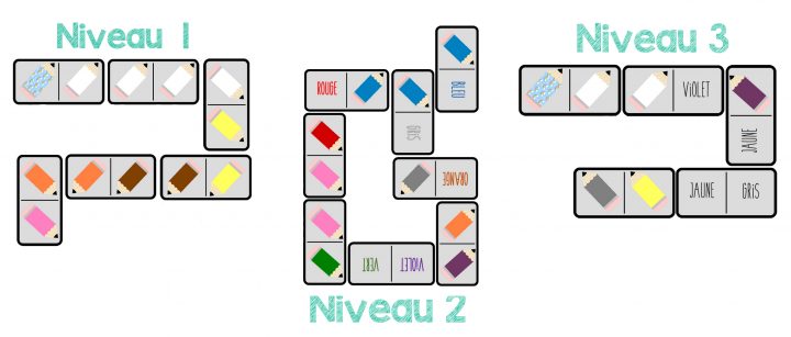 Les Dominos Des Couleurs. – La Classe De Marybop destiné Dominos À Imprimer