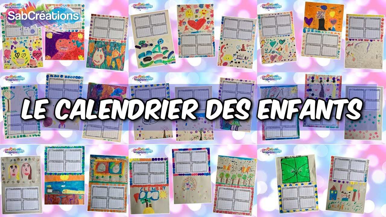 Les Enfants Réalisent Leurs Calendriers 2018 📆 Atelier Peinture 🎨  Sabcreations avec Calendrier 2018 Enfant