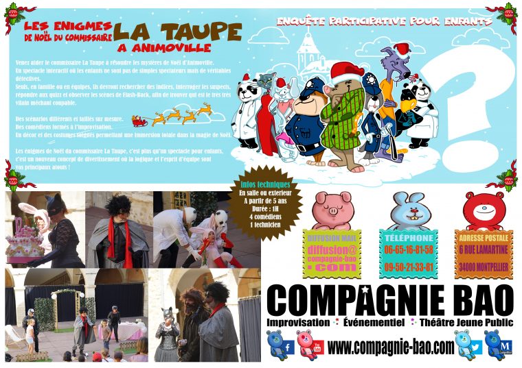 Les Énigmes De Noël Du Commissaire La Taupe À Animoville intérieur La Taupe Musique