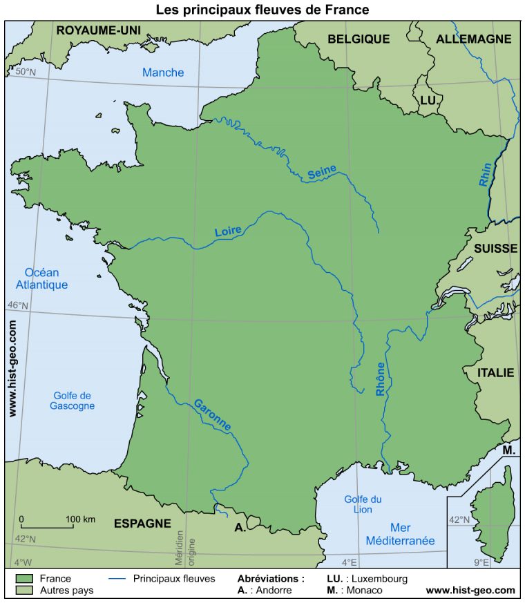 Les Fleuves Français | Fleuve Francais, Fleuve De France Et à Fleuves Ce2