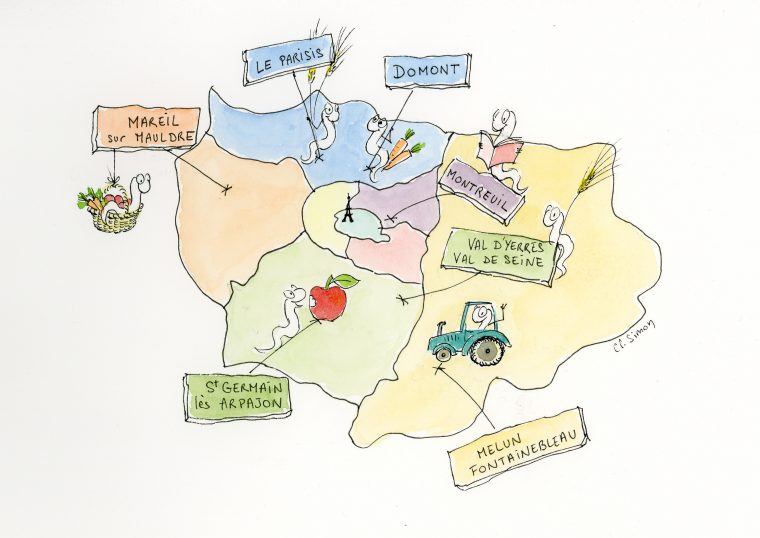 Les Groupes Locaux Se Développent En Île-De-France ! | Terre à Dessin Carte De France