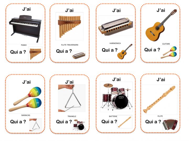 Les Instruments De Musique – La Maternelle De Vivi à Image Instrument De Musique À Imprimer