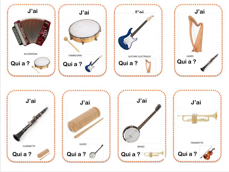 Les Instruments De Musique – La Maternelle De Vivi intérieur Jeu D Instruments