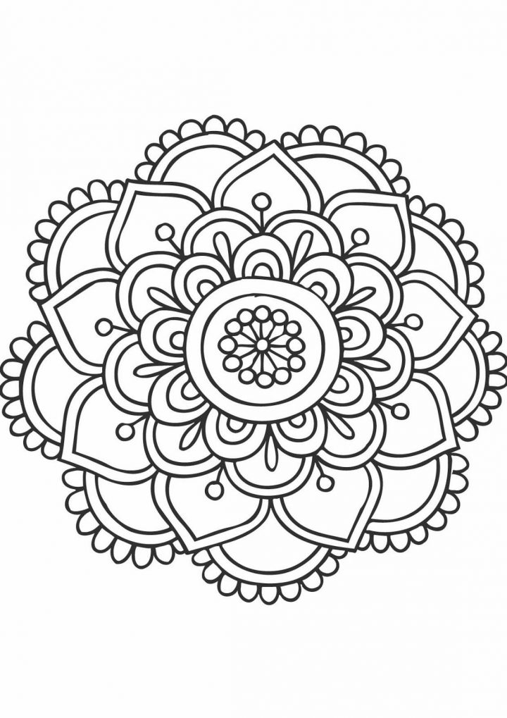 Les Lectures De Carol: Les Mandalas | Mandala Coloring Pages destiné Mandala À Imprimer Facile