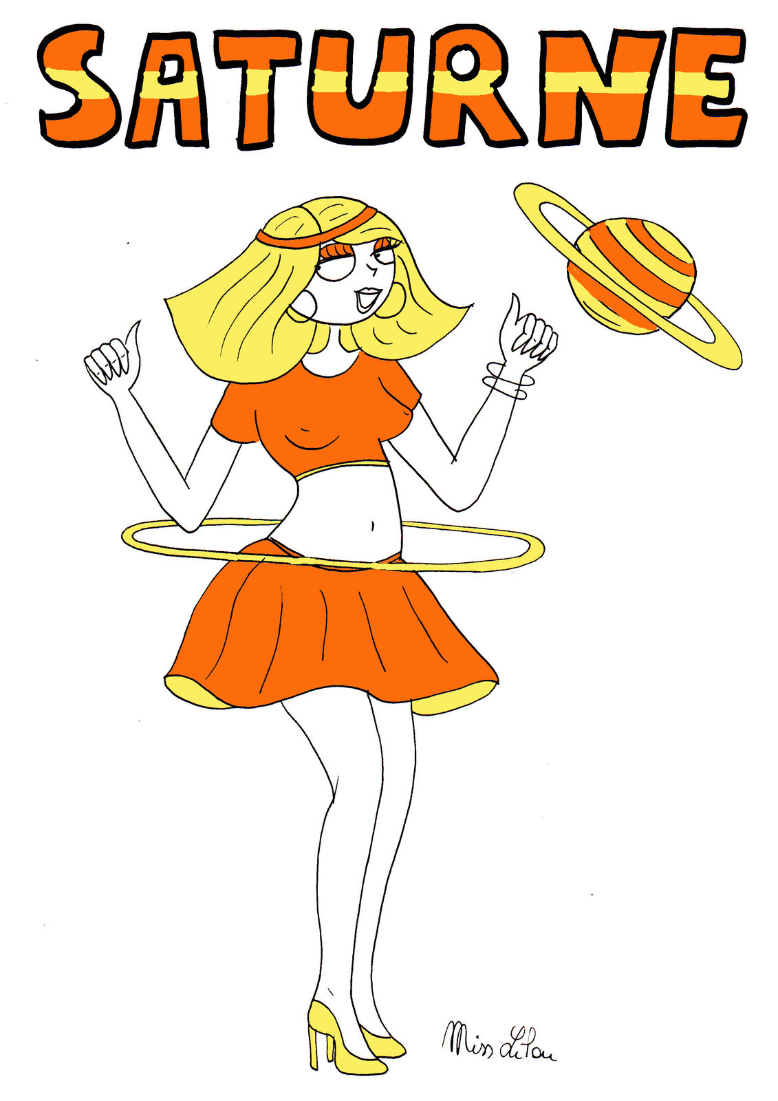 Les Lilouplanètes : Saturne - Dessins Miss Lilou destiné Saturne Dessin