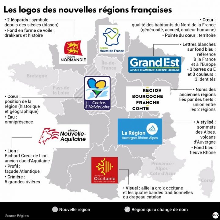 Les Logos Des Nouvelles Régions Françaises – Boursorama à Les Nouvelles Regions