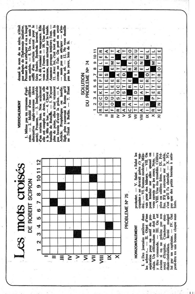 Les Mots Croisés De Scipion à Mots Croisés A Imprimer