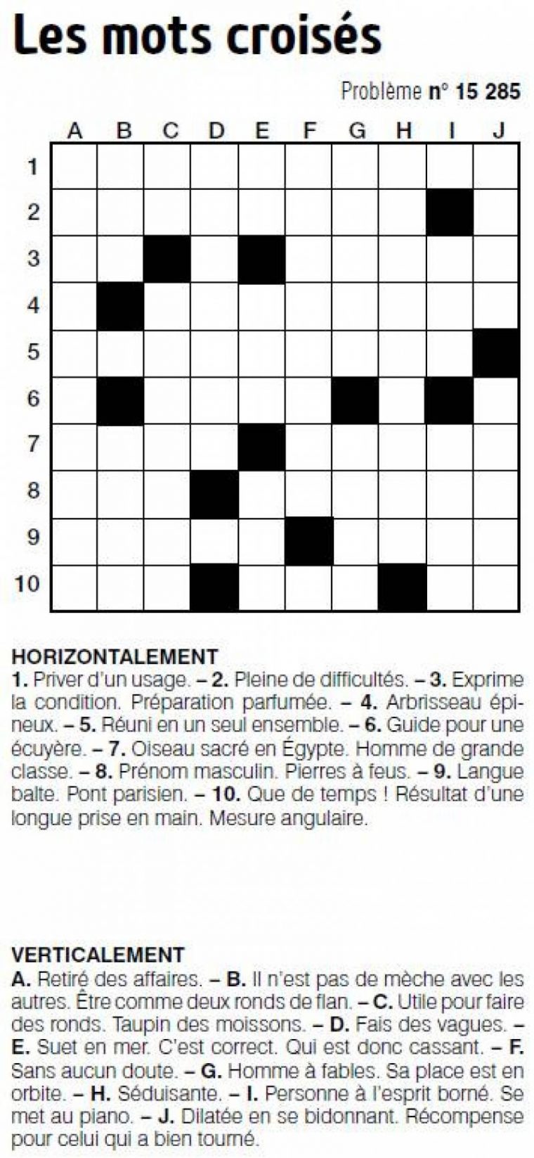 Les Mots Croisés – L'orient-Le Jour dedans Resultat Mots Croises