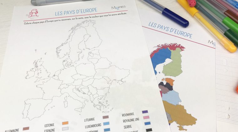 Les Pays D'europe – Carte À Colorier – Momes tout Apprendre Pays Europe