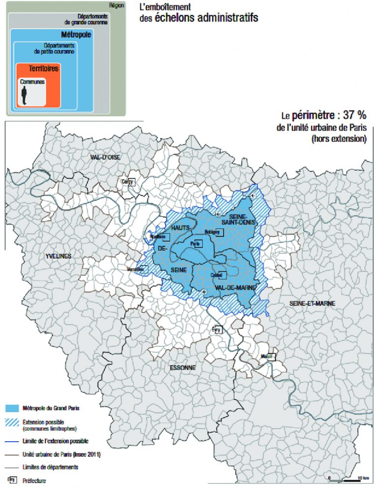 Les Périmètres Possibles De La Métropole Du Grand Paris tout Département Et Préfecture