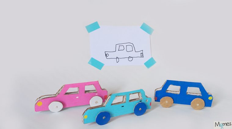 Les Petites Voitures En Carton – Momes destiné Apprendre A Dessiner Une Voiture