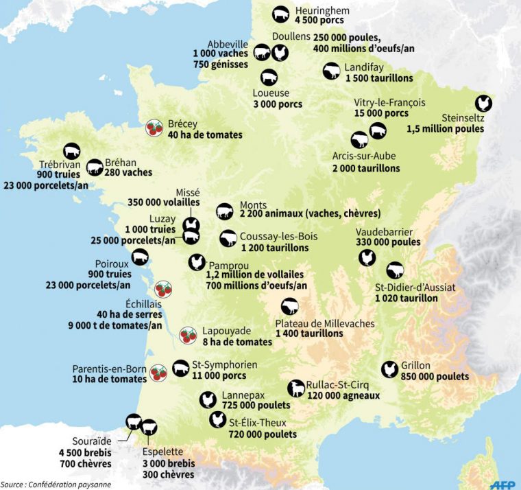 Les Raisons De Notre Mobilisation Contre La Ferme-Usine De à Carte De France Pour Enfant