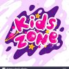 L'espace Enfants Vector Cartoon Logo. Bulle Colorée Pour Les pour Jeux De Lettres Enfants