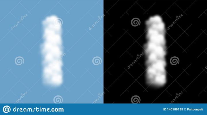 Lettre Réglée Majuscule I D'alphabet, Modèle De Nuage Ou De serapportantà Modele Alphabet Majuscule