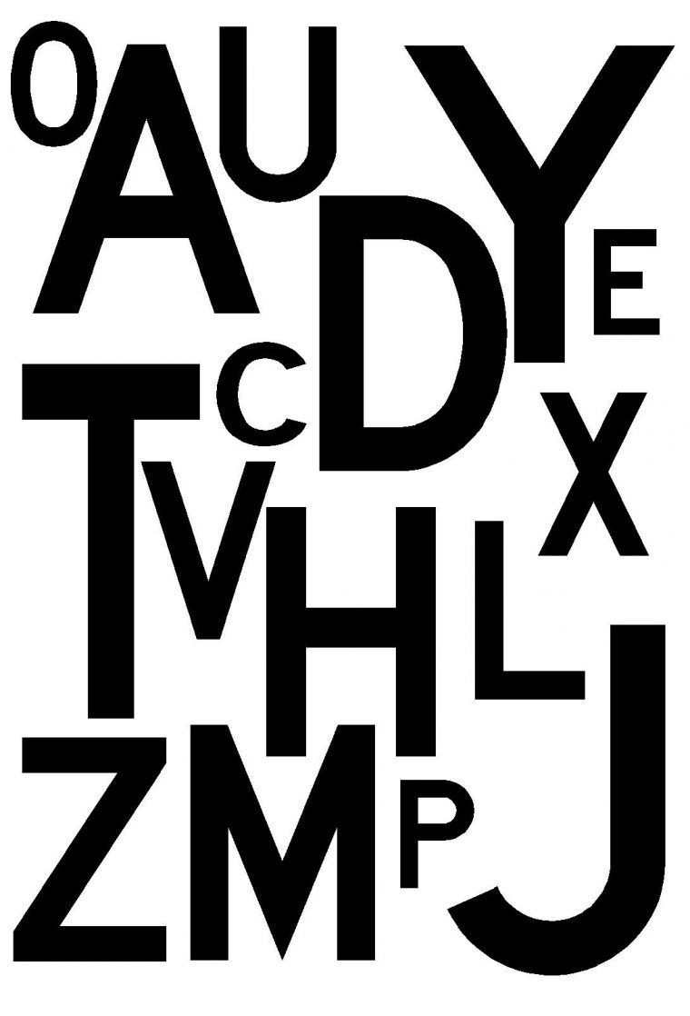 Lettres De L'alphabet À Découper Pour Composer Un Personnage intérieur Lettre De L Alphabet A Imprimer Et Decouper