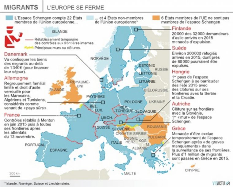 L'europe À Deux Vitesses A-T-Elle Commencé Le 6 Mars 2017 encequiconcerne Carte Union Européenne 2017