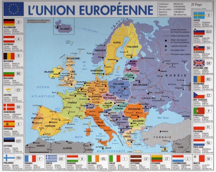 L'europe En Camping-Car concernant Carte De L Europe Avec Capitale