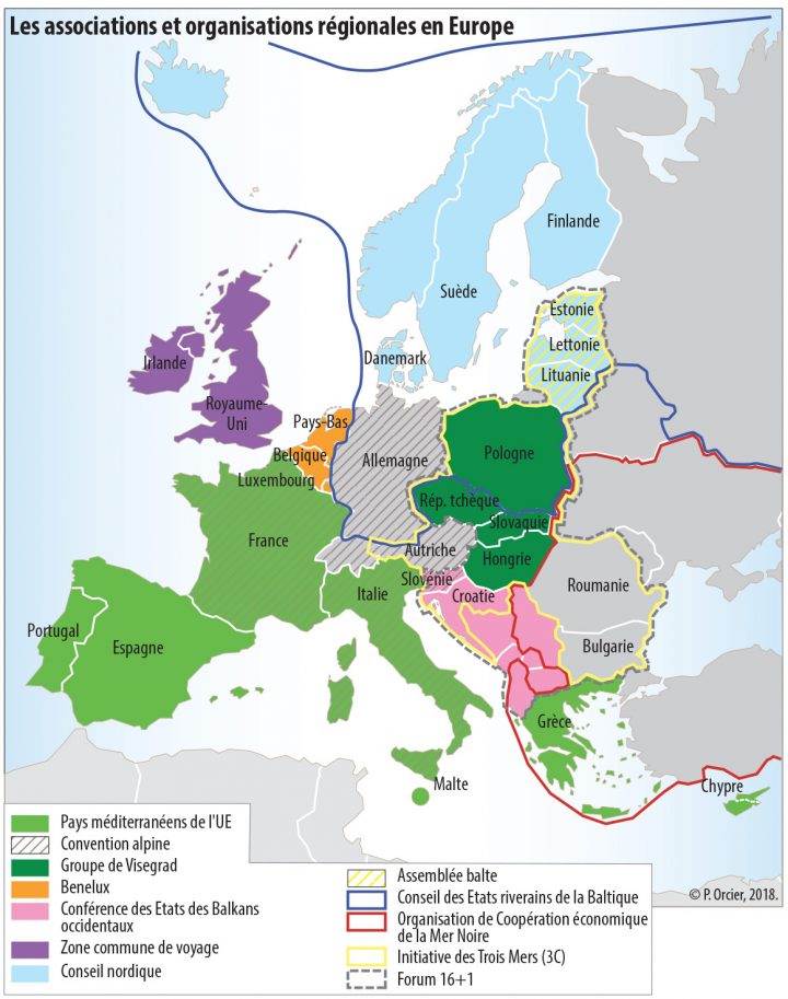 L'europe Entre Associations, Alliances Et Partenariats. L encequiconcerne Carte Construction Européenne