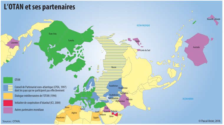 L'europe Entre Associations, Alliances Et Partenariats. L intérieur Carte Des Pays Membres De L Ue