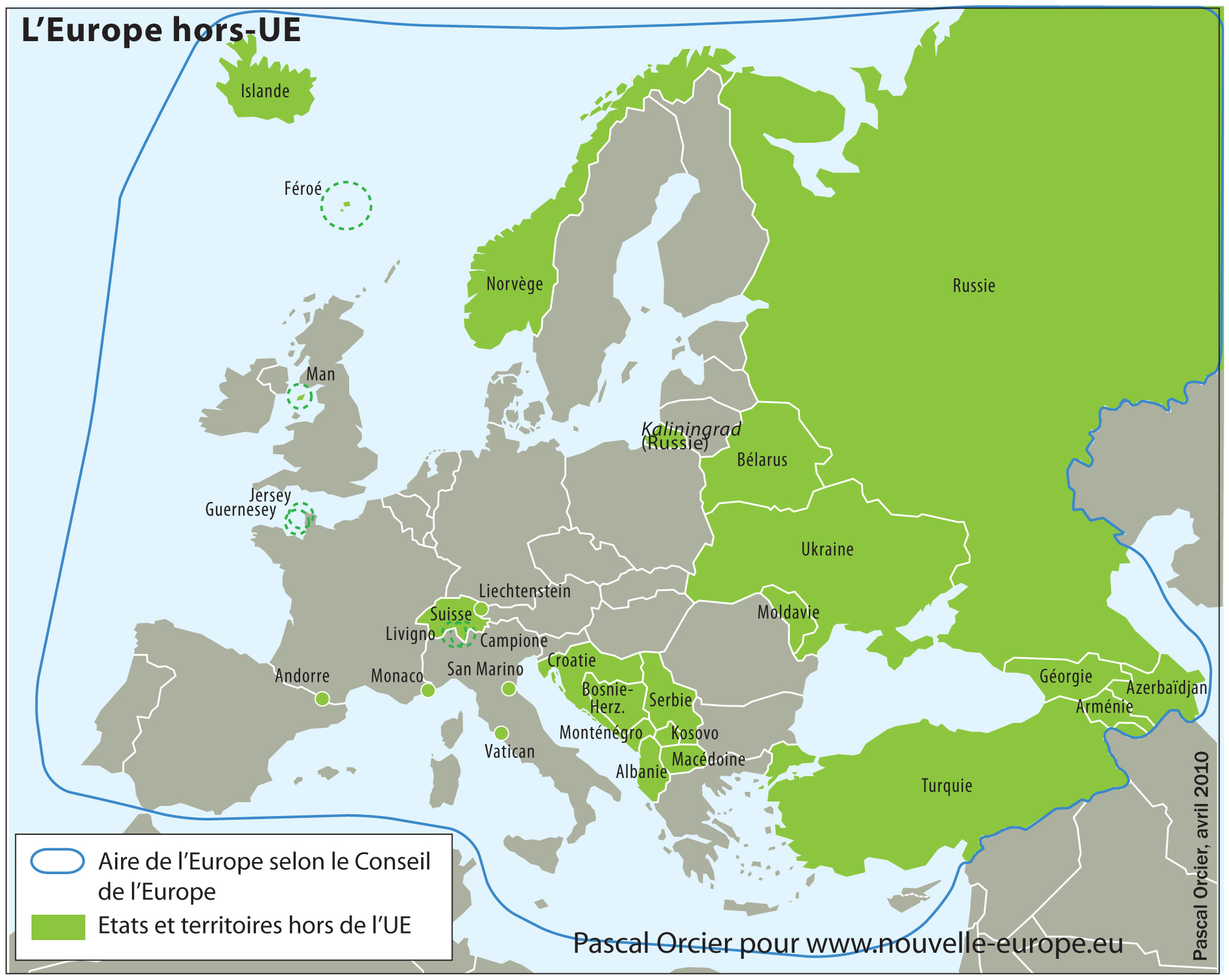 L'europe Hors-Ue | Nouvelle Europe serapportantà Carte Europe Pays Et Capitale