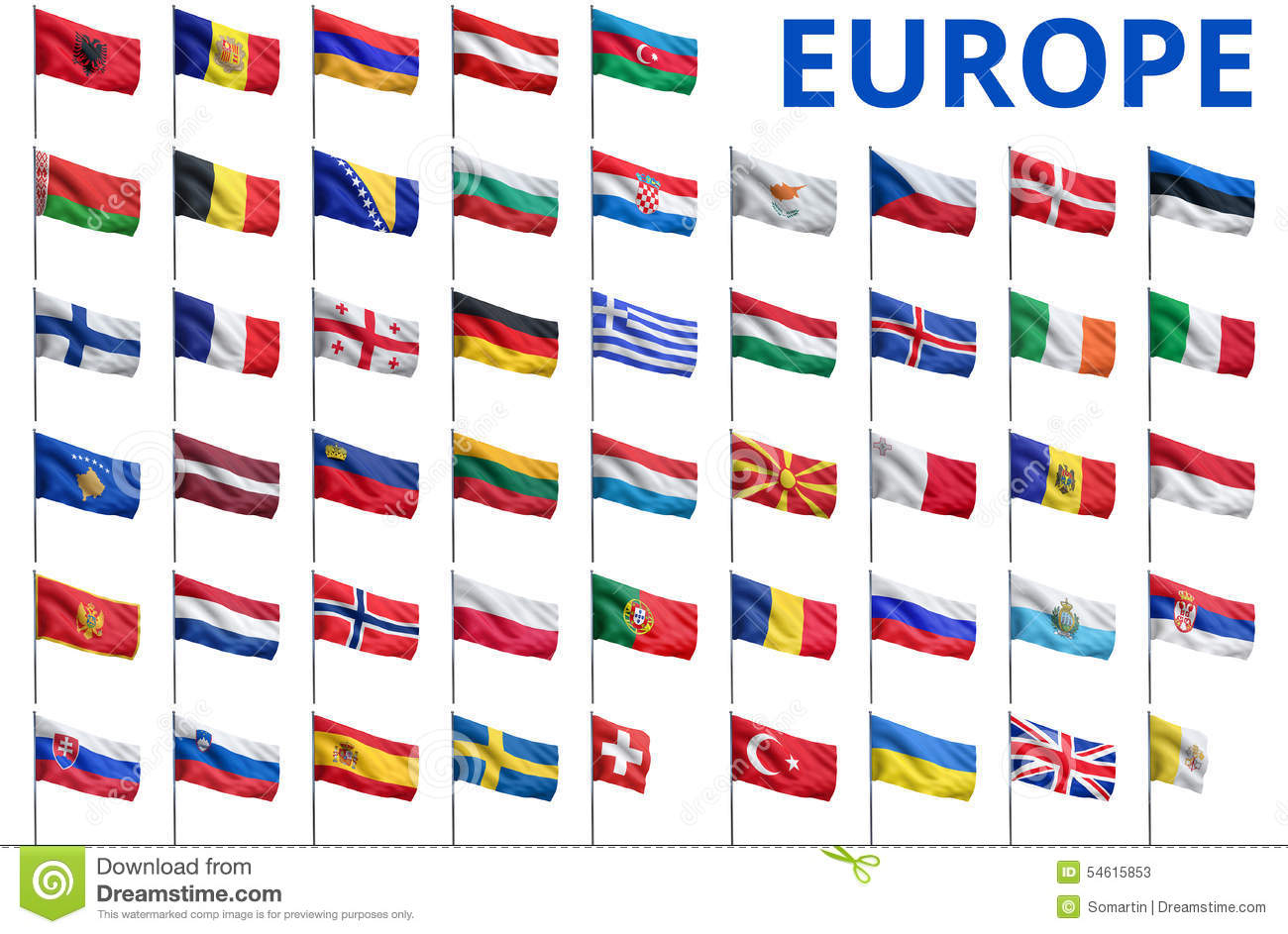 L'europe - Tous Les Drapeaux De Pays Illustration Stock tout Tout Les Pays D Europe