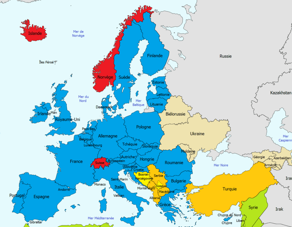 L&amp;#039;expertise Dans Les Différents Pays Européens - Eeei encequiconcerne Carte Union Européenne 28 Pays 