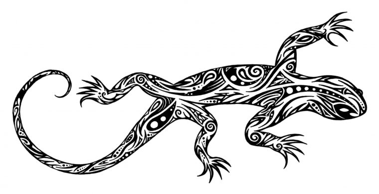 Lézards #19 (Animaux) – Coloriages À Imprimer intérieur Dessin Noir Et Blanc Animaux