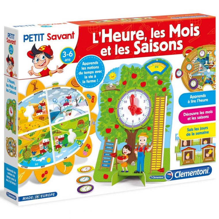 L'heure, Les Mois Et Les Saisons serapportantà Jeux Educatif 3 Ans