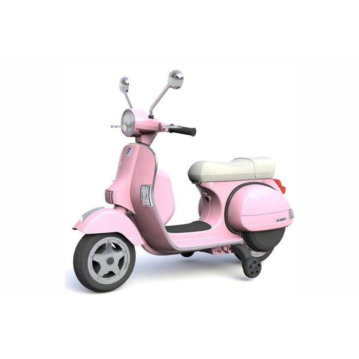 Licence Piaggio Vespa Px 150 Scooter Enfants Rose Pour Fille avec Jeu De Voiture Pour Fille Gratuit 