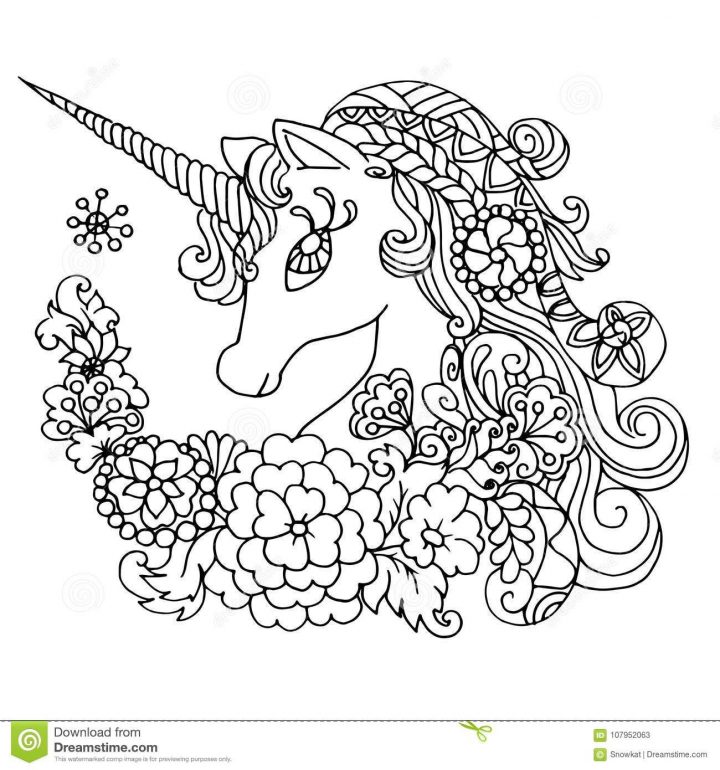 Licorne Blanche Fabuleuse De Livre De Coloriage avec Livre De Coloriage À Imprimer