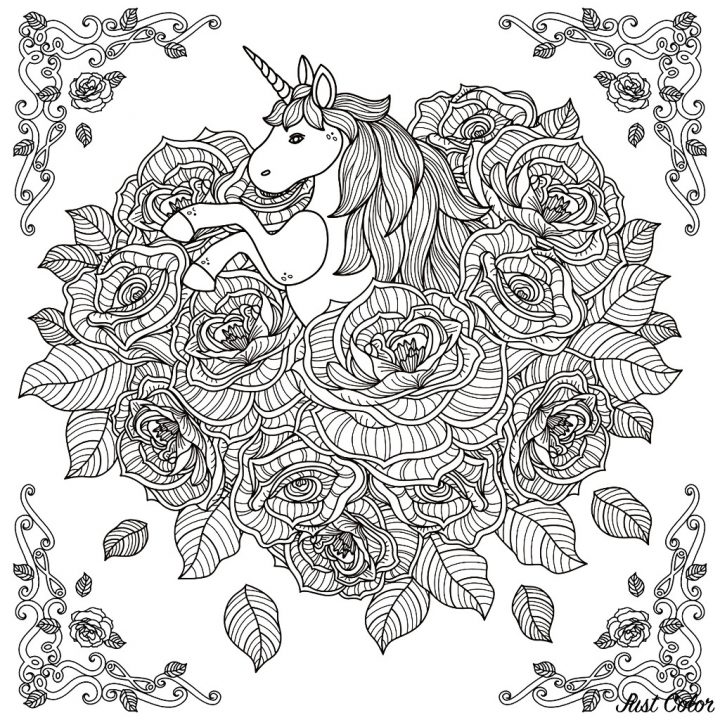Licorne Mandala – Licornes – Coloriages Difficiles Pour Adultes concernant Mandala À Colorier Et À Imprimer Gratuit Licorne Mandala – Licornes – Coloriages Difficiles Pour Adultes concernant Mandala À Colorier Et À Imprimer Gratuit