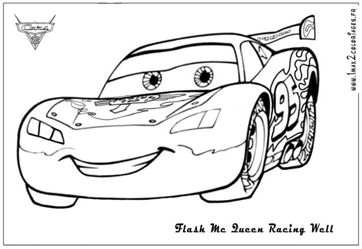 Lightning Mcqueen Coloring Pages – Free Large Images | Cars dedans Coloriage De Flash Mcqueen